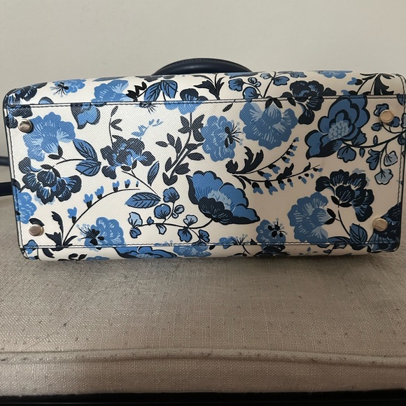 Like Brand new!! Kate Spade Madison Peacock Floral Medium Satchel - Picture 3 of 7